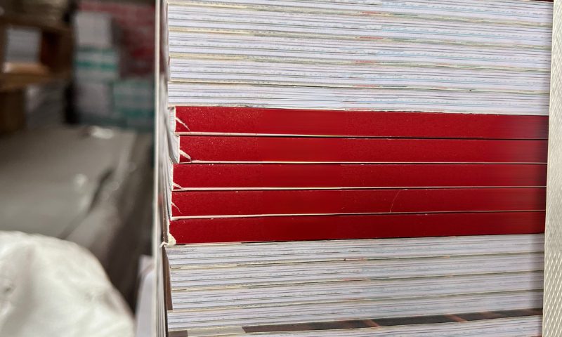 Spine chipping in book trimming close-up
