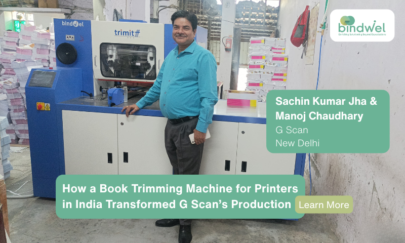 Book trimming machine for printers in India