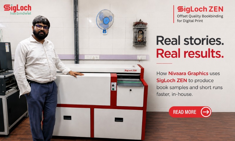 Short-run bookbinding with SigLoch ZEN at Nivaara Graphics