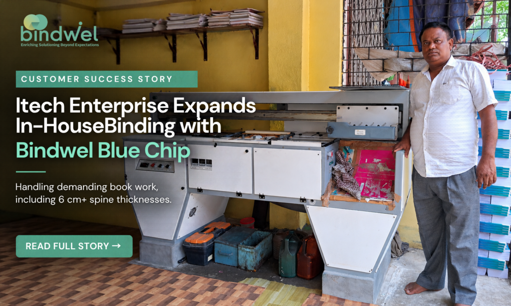 Bookbinding in Kolkata at Itech Enterprise with Bindwel Blue Chip